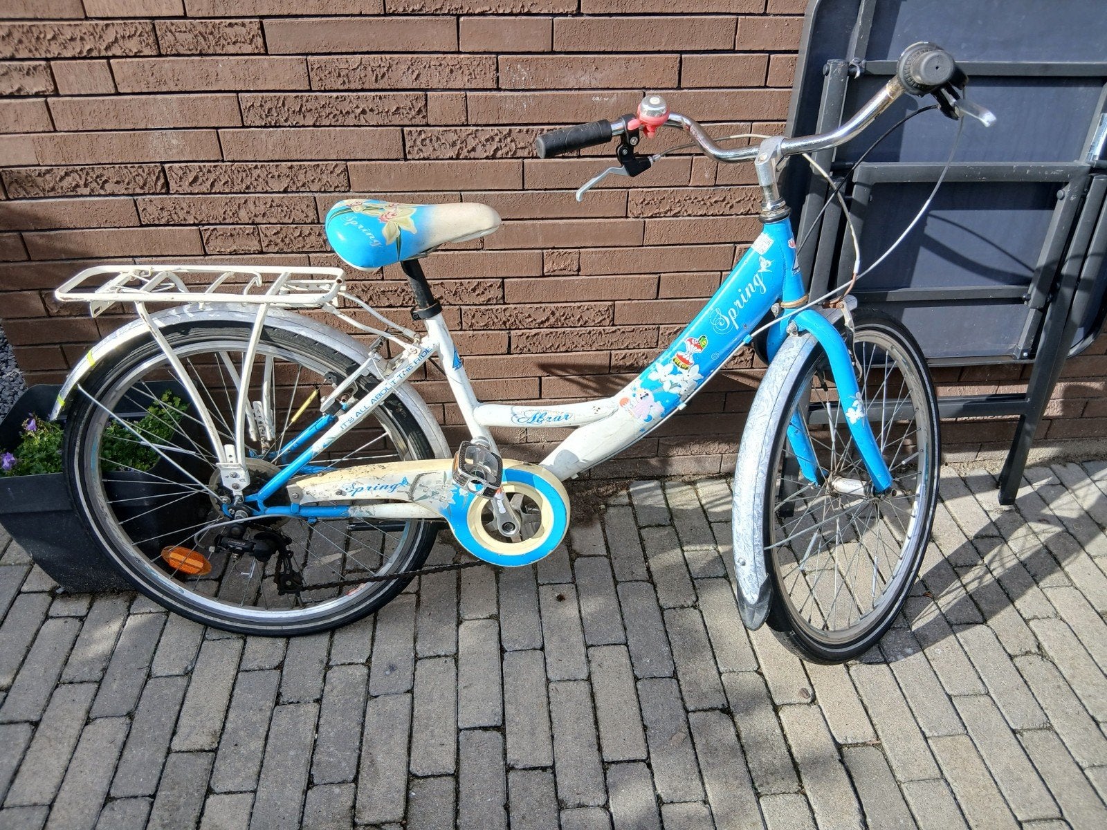meisjesfiets 24 inch, Ophalen