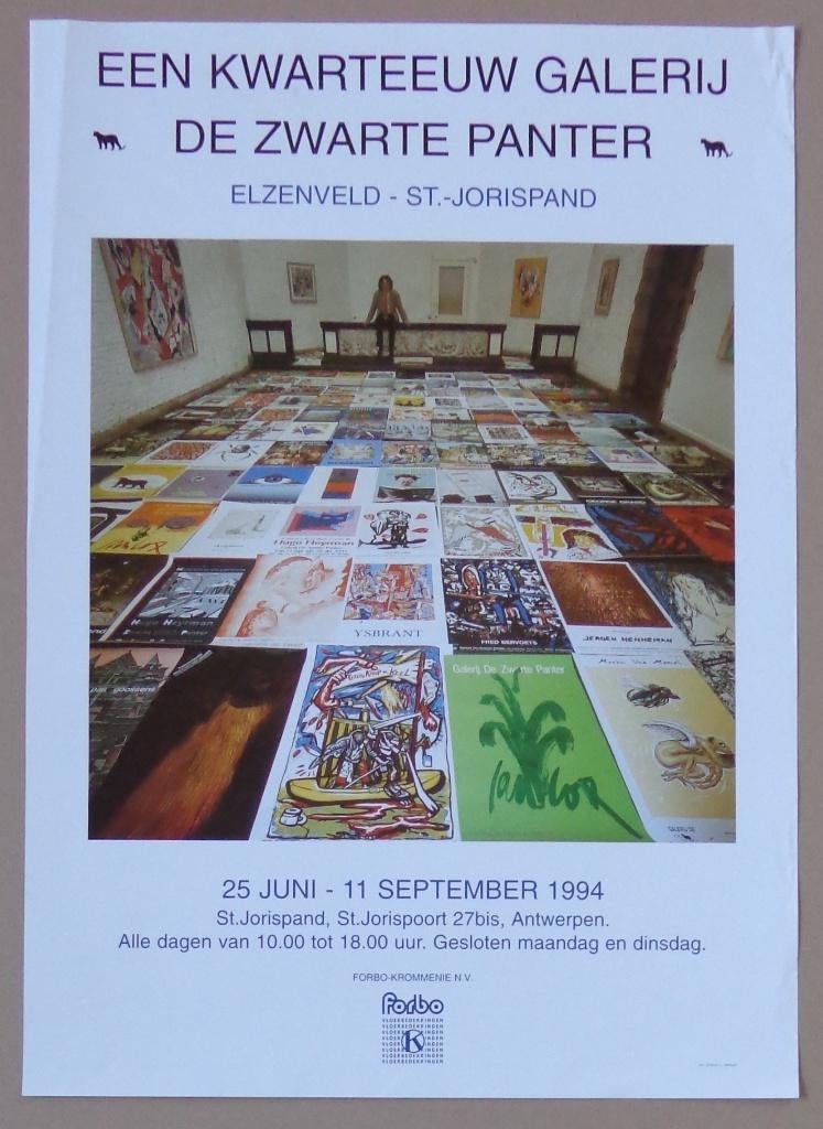 GALERIE DE ZWARTE PANTER / AFFICHE / OFFSET / 70x50cm / 1993, Enlèvement ou Envoi
