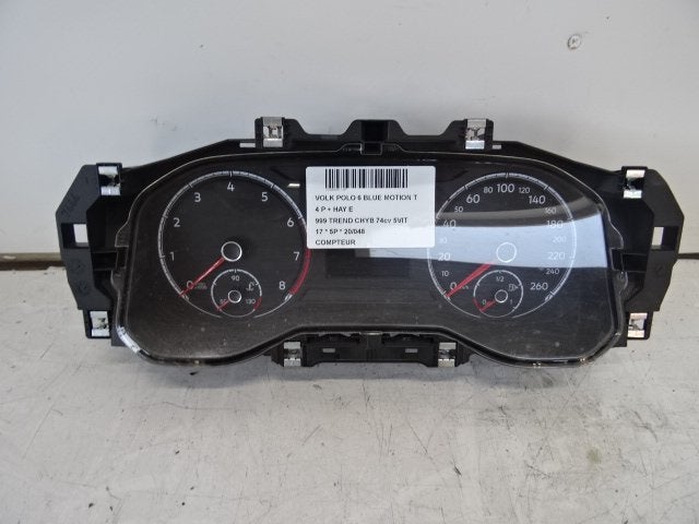 COMPTEUR DE VITESSE Volkswagen Polo VI (AW1) (2G0920740A), Utilisé, Volkswagen