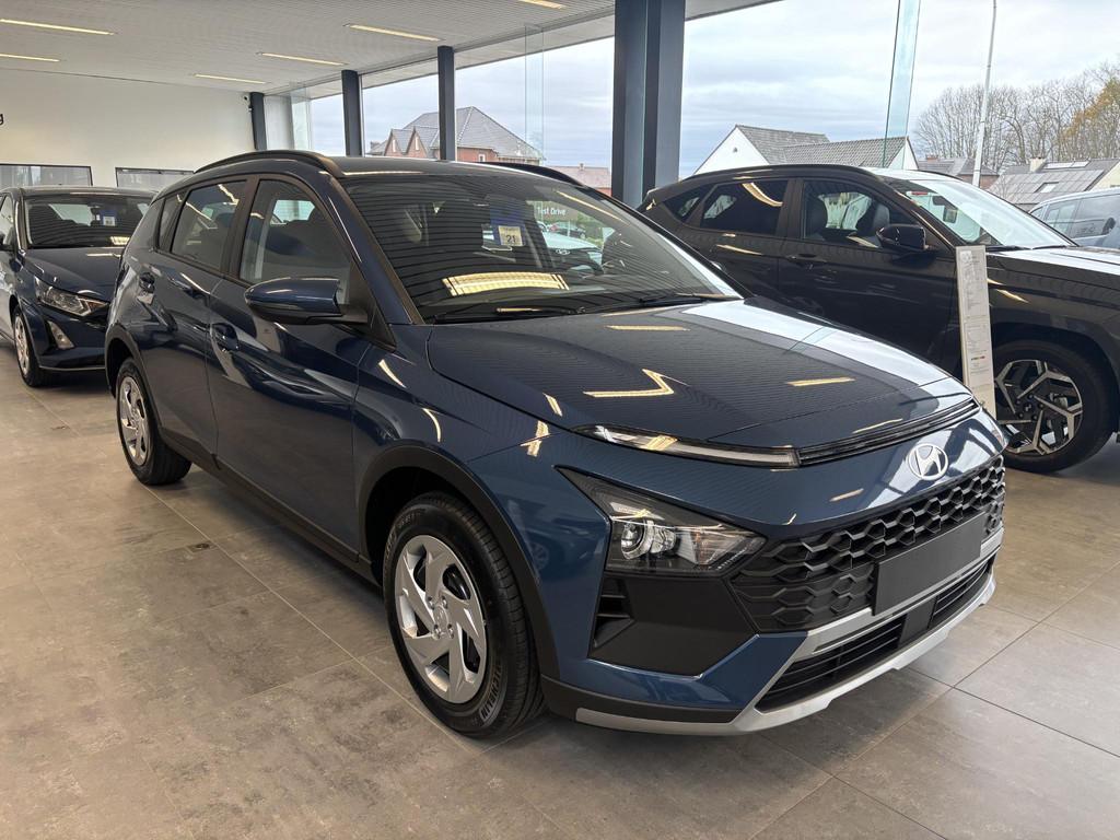 Hyundai Bayon 1.0 TGDi 100 6MT Twist, Auto's, Hyundai, Voorwielaandrijving, Zwart, 1095 kg, Blauw