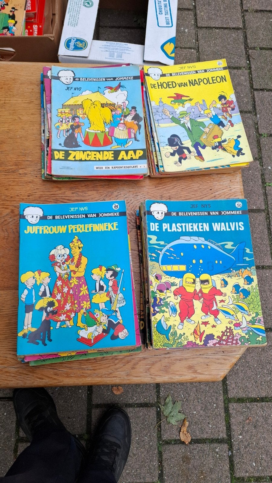strips jommeke, Boeken, Ophalen