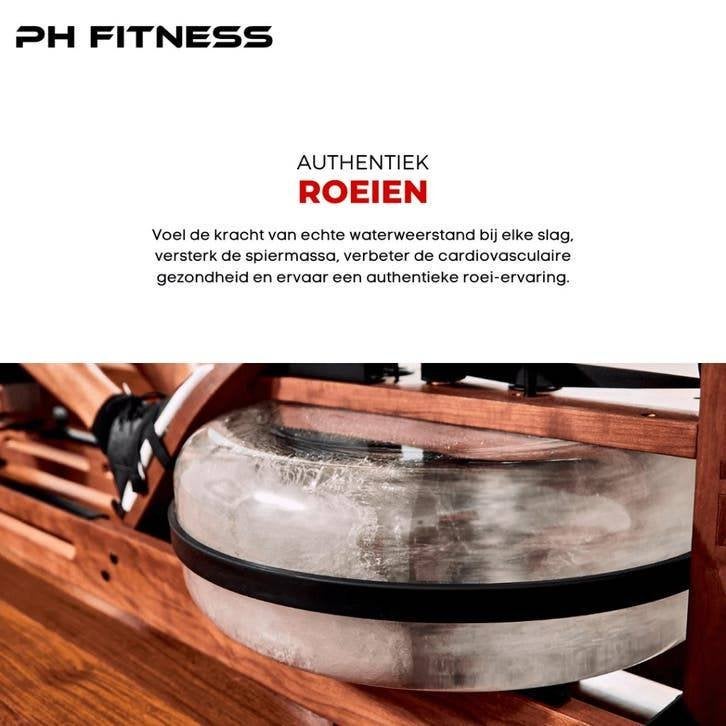 PH Fitness Water Roeimachine - Water Rower, Enlèvement ou Envoi, Neuf, Bras, Autres types