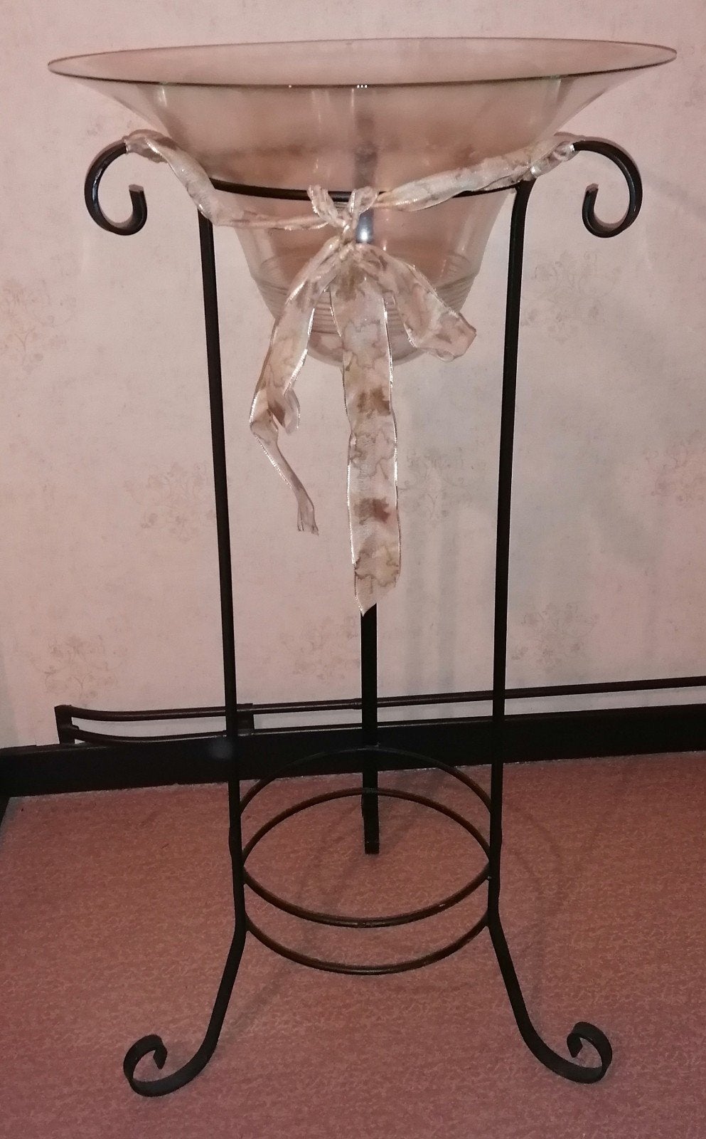 staander met glazen stolp, Huis en Inrichting, Ophalen, Zwart, Overige typen, 110 cm
