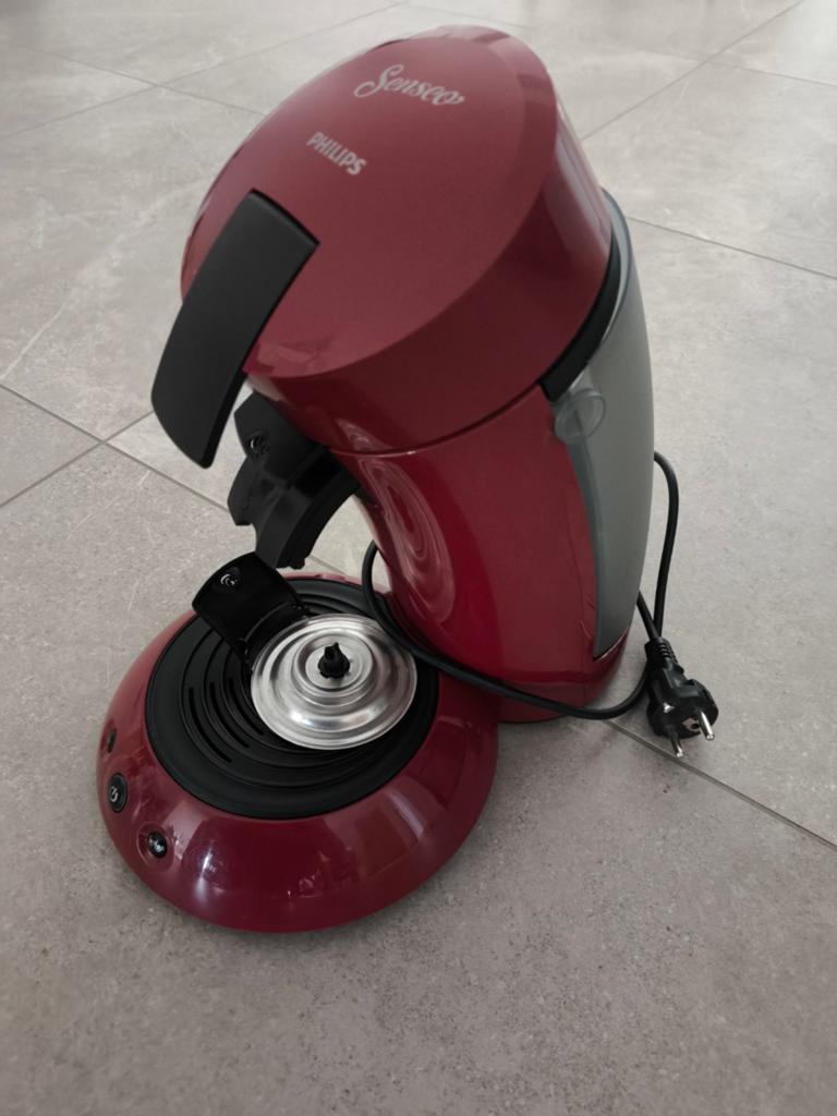 Senseo koffiemachine rood, Ophalen, Gebruikt, Koffiemachine, 2 tot 4 kopjes