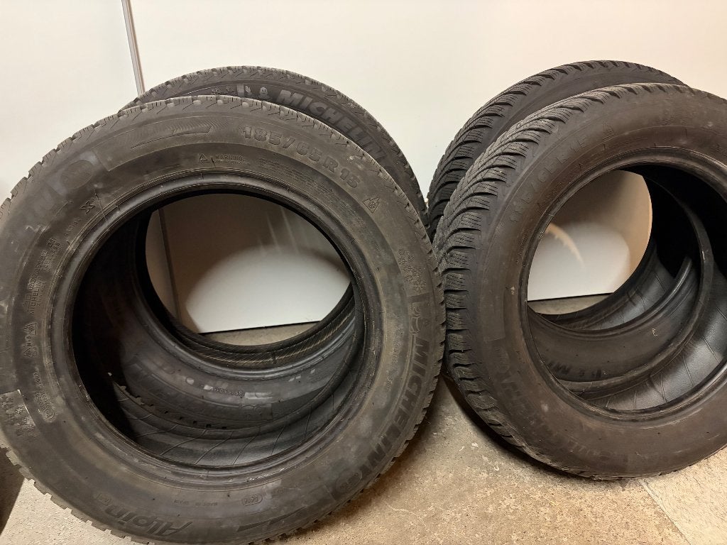 Michelin Alpin 185/65/15, Ophalen, Gebruikt, 15 inch, Band(en)