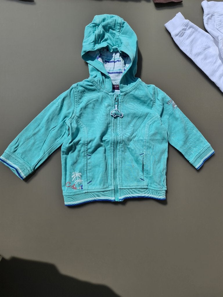 groene pull, trui, hoody met rits Sergent Major 12/74cm, Enfants & Bébés, Enlèvement, Comme neuf