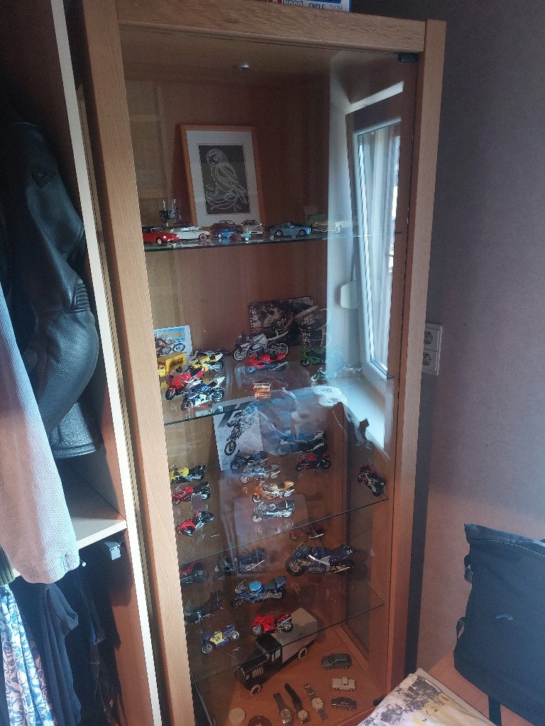 Vitrinekast, Huis en Inrichting, Kasten | Vitrinekasten, Ophalen, Eikenhout, 50 tot 100 cm, Zo goed als nieuw