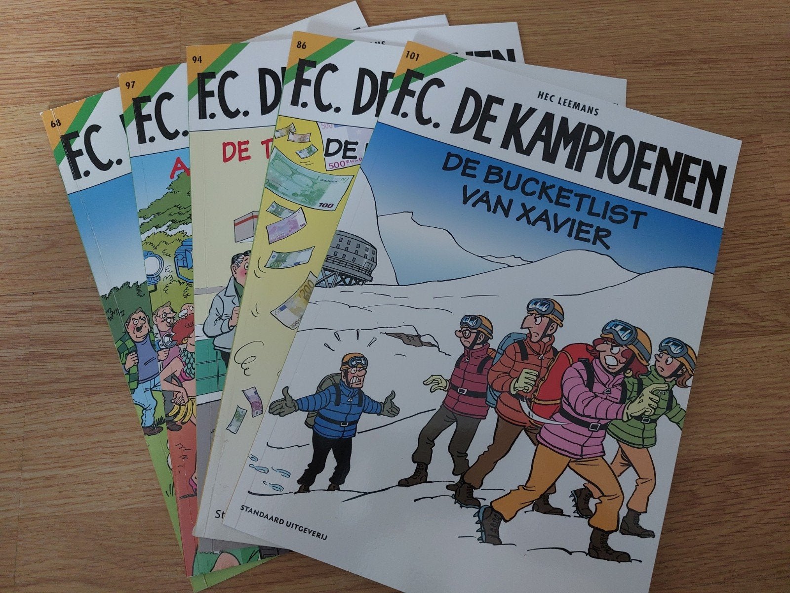 5 strips van FC De Kampioenen, Meerdere stripboeken, Ophalen of Verzenden, Gelezen, Hec Leemans (FC De Kampioenen)