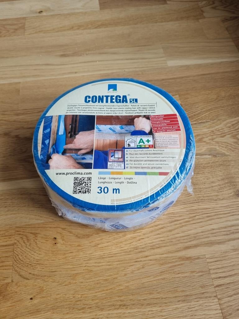 Pro Clima CONTEGA SL Raamaansluitband met 3 kleefstrips, Doe-het-zelf en Bouw, Overige materialen, Nieuw, Ophalen of Verzenden