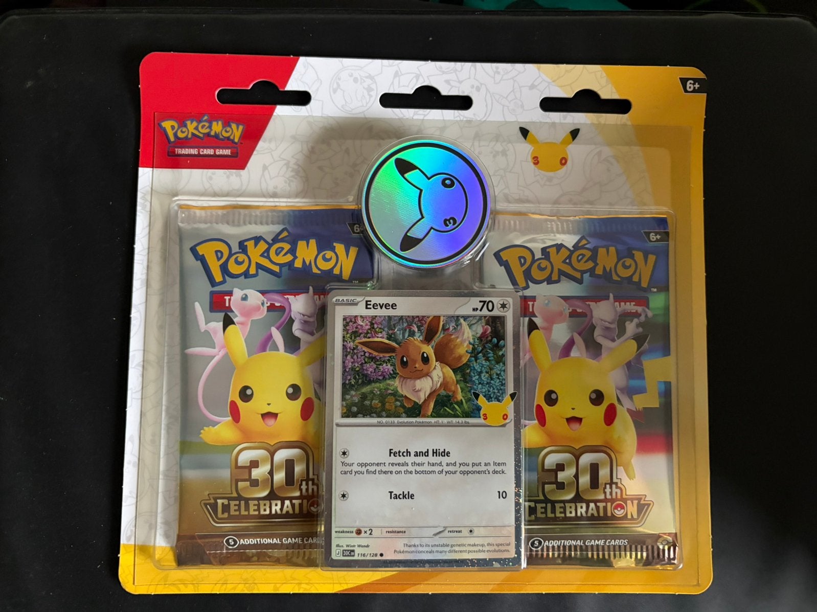 Pokemon kaarten 30th anniversary kaart greninja sylveon etc, Ophalen of Verzenden, Zo goed als nieuw