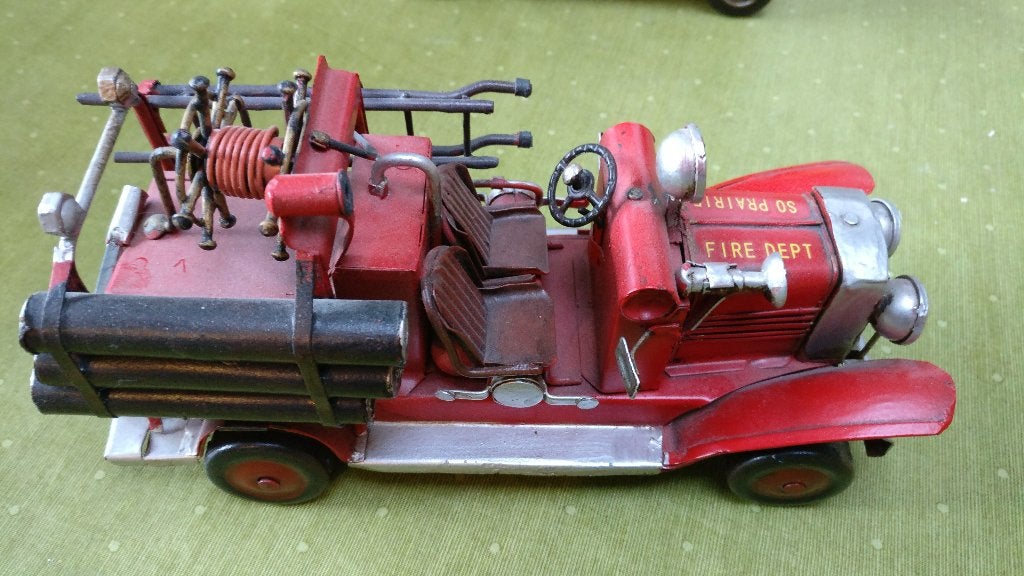 Kleine oude Brw autopompwagen in metaal., Collections, Collections Autre, Enlèvement, Neuf