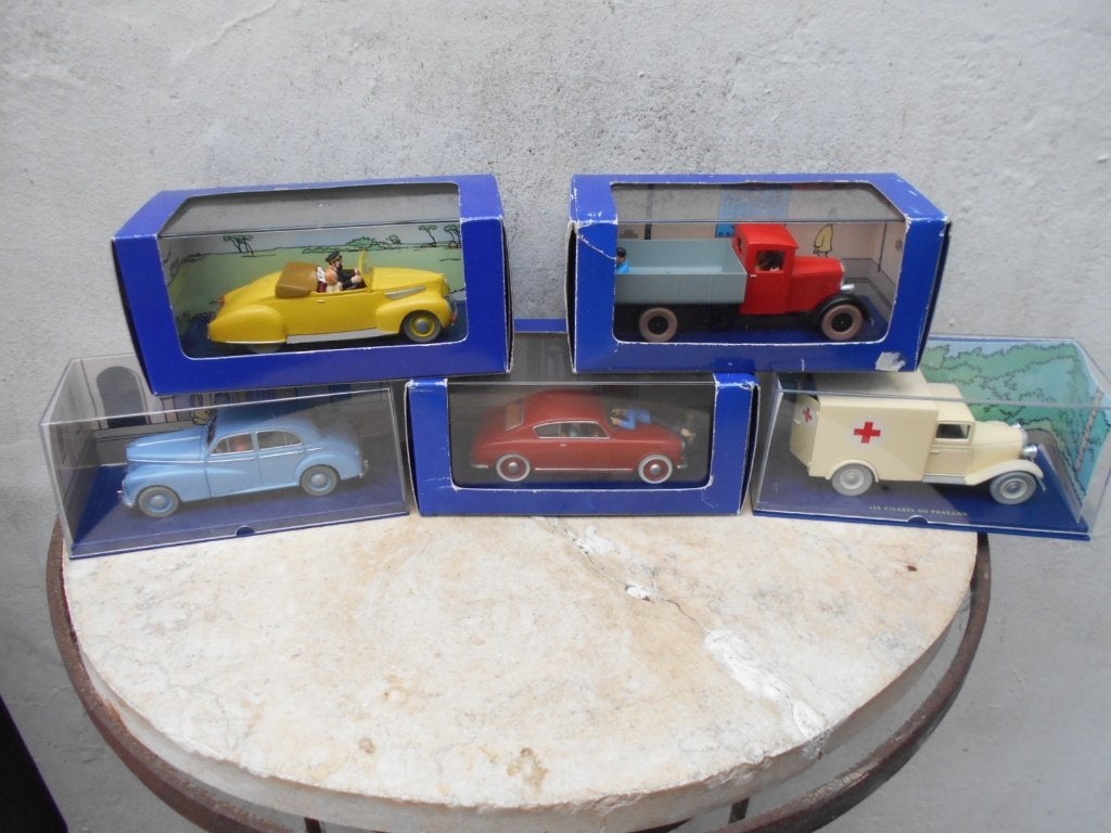 kuifje  tintin  5   autos, Verzamelen, Ophalen of Verzenden
