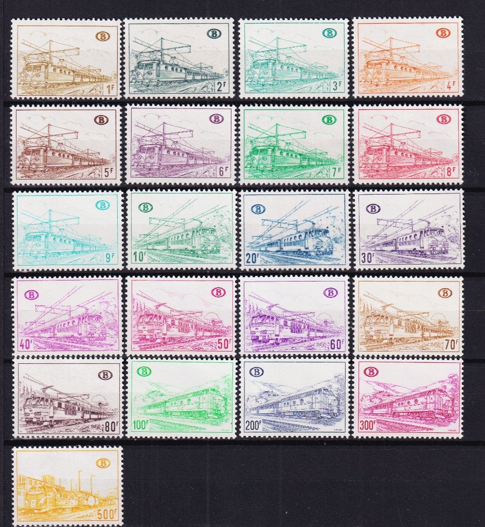België Spoorwegzegels 1968 TR378/398 **, Postzegels en Munten, Verzenden, Postfris, Postfris