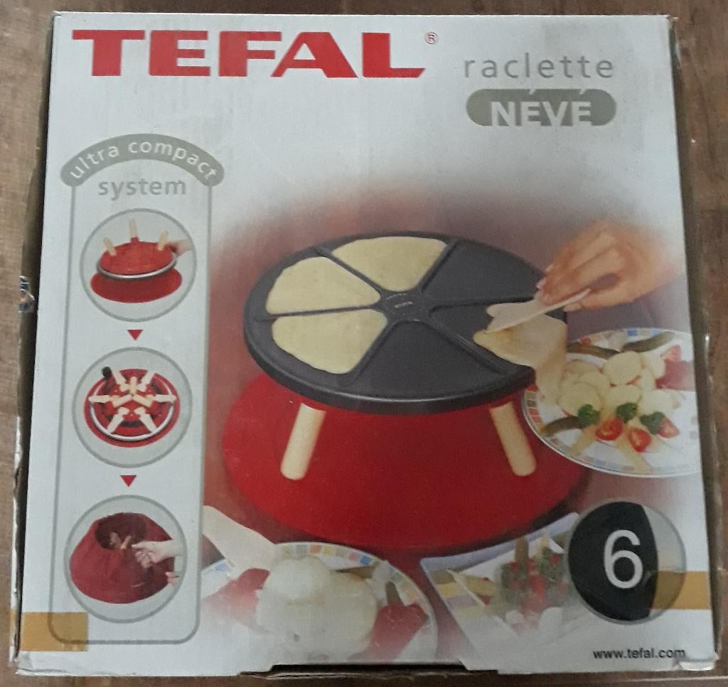 Appareil à raclette électrique Tefal NEVE, Elektronische apparatuur, Gourmetstellen, Ophalen of Verzenden, Nieuw, 4 t/m 7 personen