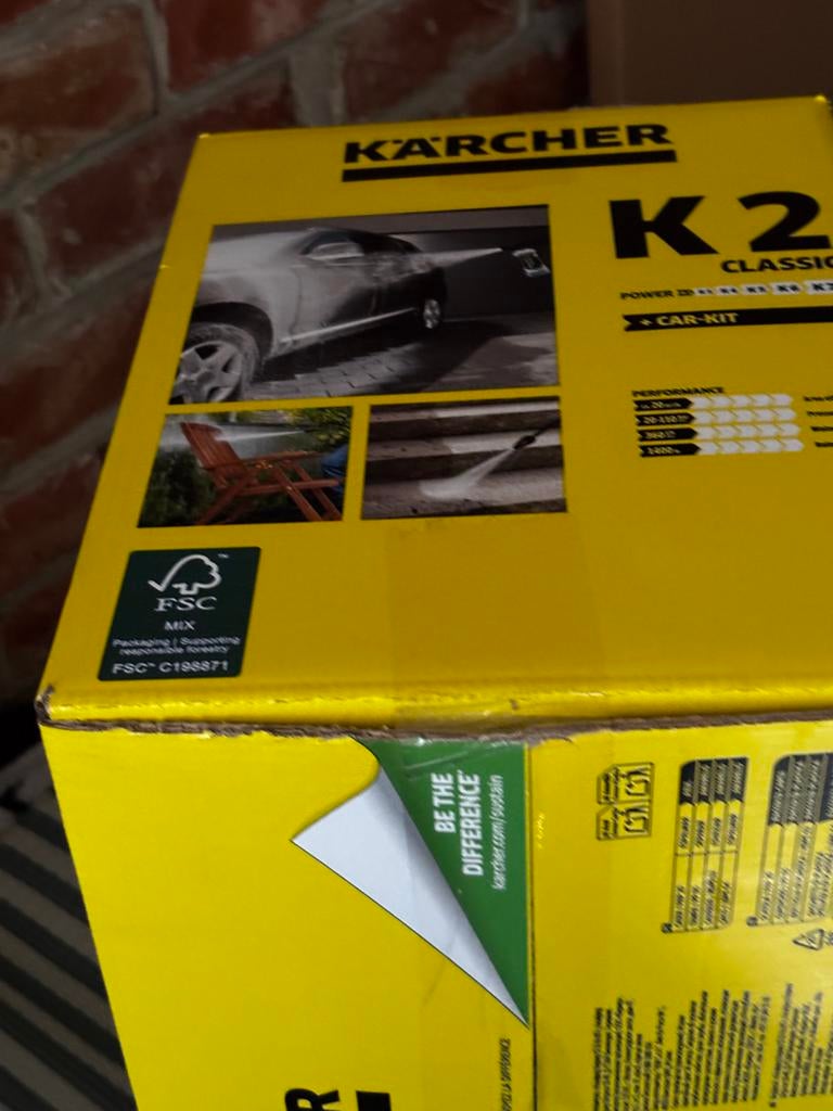karcher k2, Tuin en Terras, Hogedrukreinigers, Nieuw, Elektrisch, Met regelbare waterdruk, Met autostop en -start, Ophalen