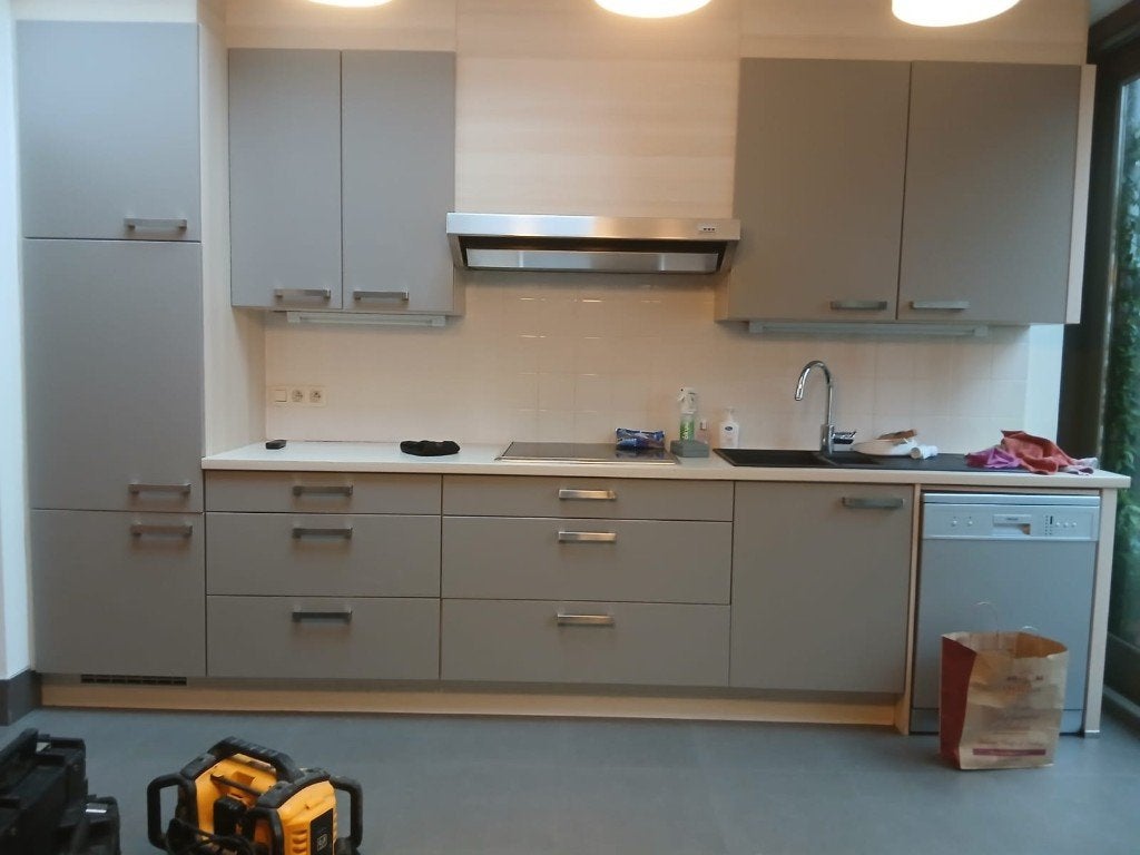 keuken, Ophalen, Zo goed als nieuw, Grijs, Dubbelwandige keuken
