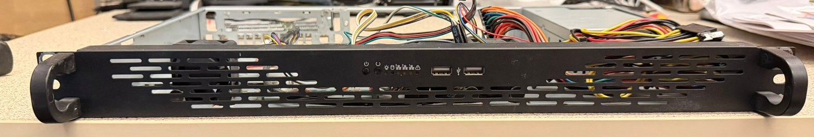 Boîtier Mini-ITX 19 pouces 1U-K-125L 1U inc alimentation, Informatique & Logiciels, Enlèvement ou Envoi, Utilisé