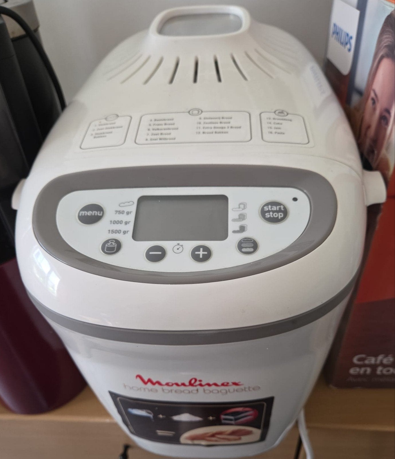 Moulimex broodbakmachine, Ophalen