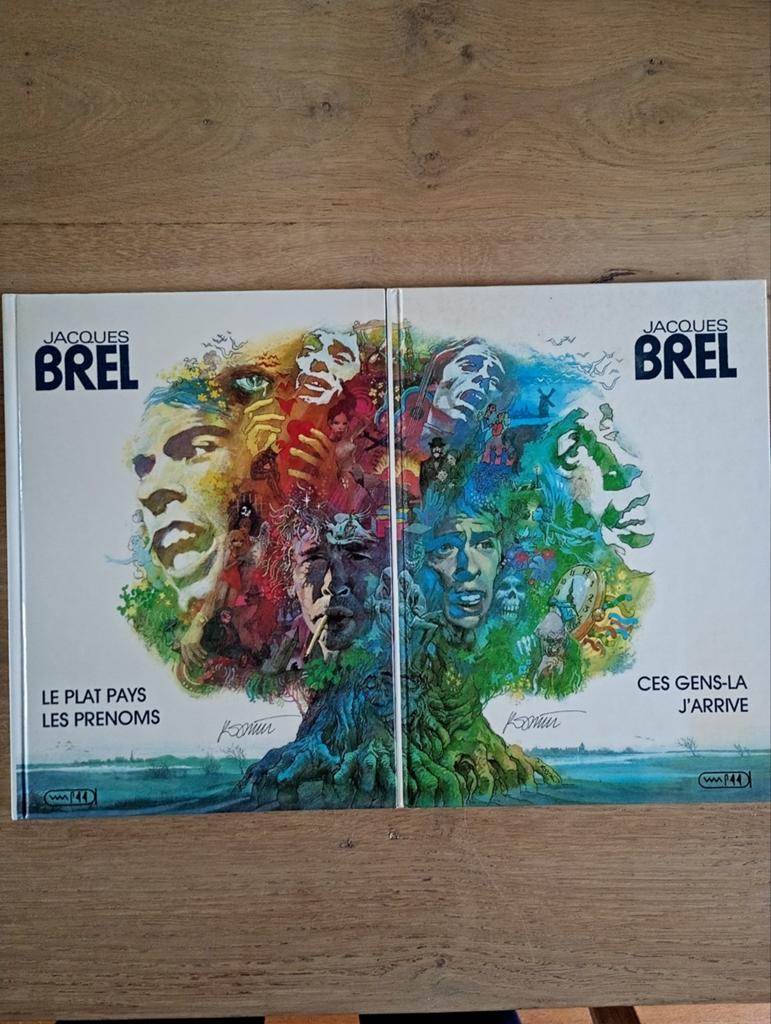 Jacques Brel en BD intégrale en 2 tomes EO TBE BE, Enlèvement ou Envoi, Une BD, Comme neuf, Collectif