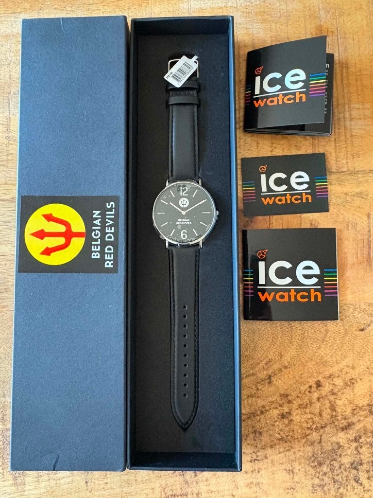 Nieuw: Ice Watch Red Devils horloge, Enlèvement ou Envoi, Neuf, Montre-bracelet, Cuir