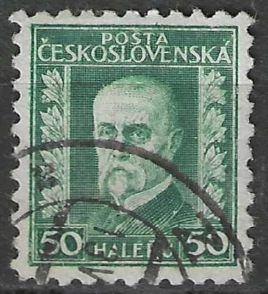 Tchécoslovaquie 1926/1928 - Yvert 213 - Masaryk (ST), Envoi, Affranchi