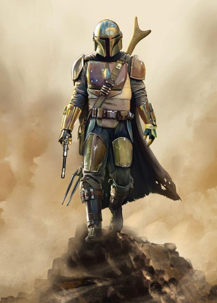 Star Wars Vlies Behang Mandalorian - 200x280 - Gratis Verzen, Enlèvement ou Envoi, Neuf, Autres types