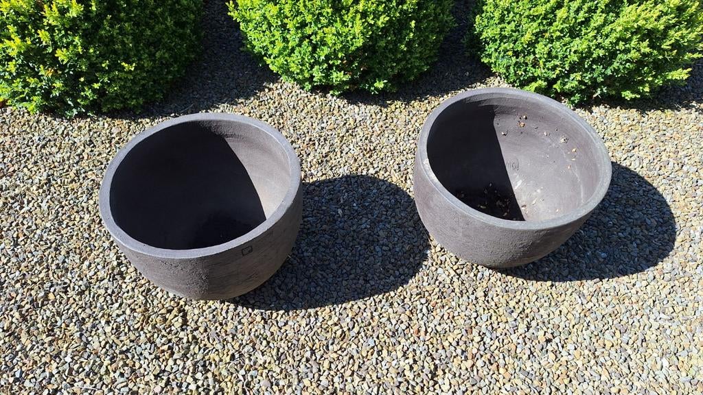 Atelier Vierkant potten model U50 donkerbruin, Tuin en Terras, Ophalen, Vierkant