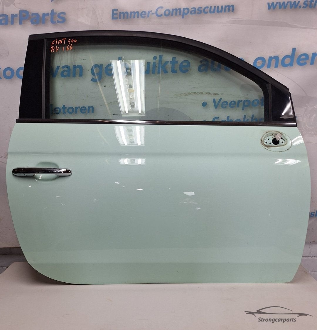 Deur Portier Fiat 500 rechts kleur groen 166 in top staat., Gebruikt, -, Deur, -