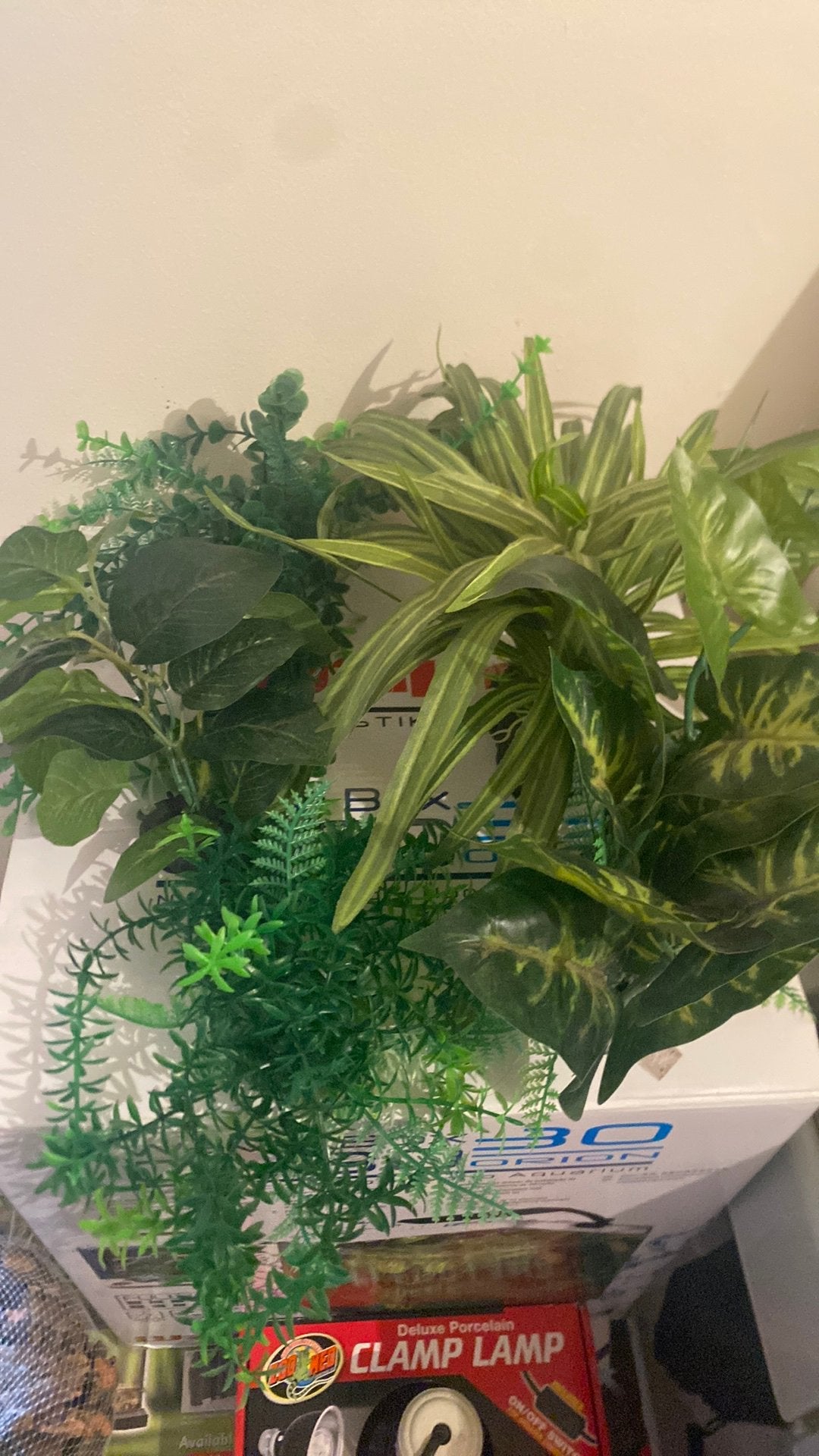 Lot plantes artificielles, Animaux & Accessoires, Enlèvement ou Envoi, Comme neuf, Branche, Plante, Roche ou Pierre