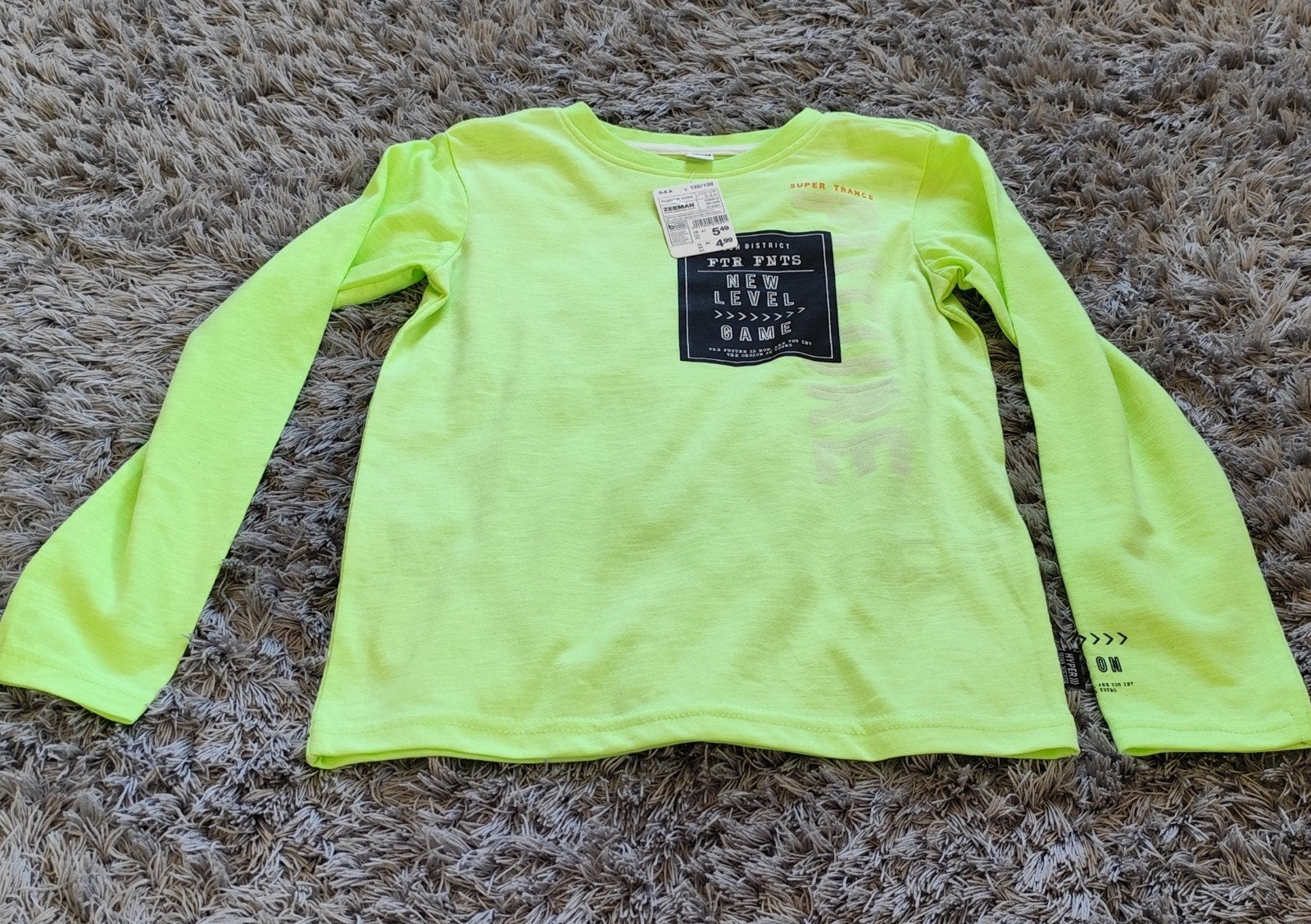 nieuw long sleeve maat 122/128, Kinderen en Baby's, Zeeman, Nieuw, Ophalen of Verzenden, Shirt of Longsleeve
