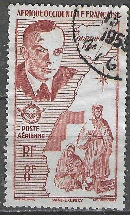 Afrique occidentale française 1947 - Yvert 11PA - Exupé (ST), Envoi, Affranchi