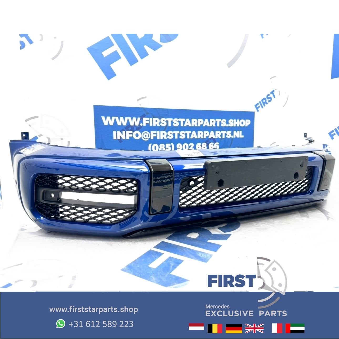 W463 G63 BUMPER G KLASSE G63s AMG VOORBUMPER origineel Merce, Gebruikt, -, Voor, Ophalen of Verzenden