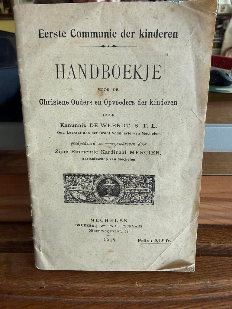 Handboekje eerste communie, Antiek en Kunst, Ophalen of Verzenden