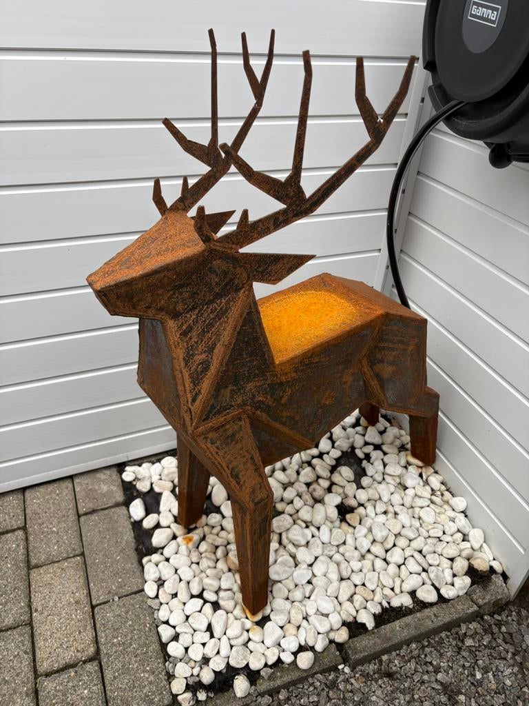 Hert metaal, Tuin en Terras, Ophalen, Zo goed als nieuw