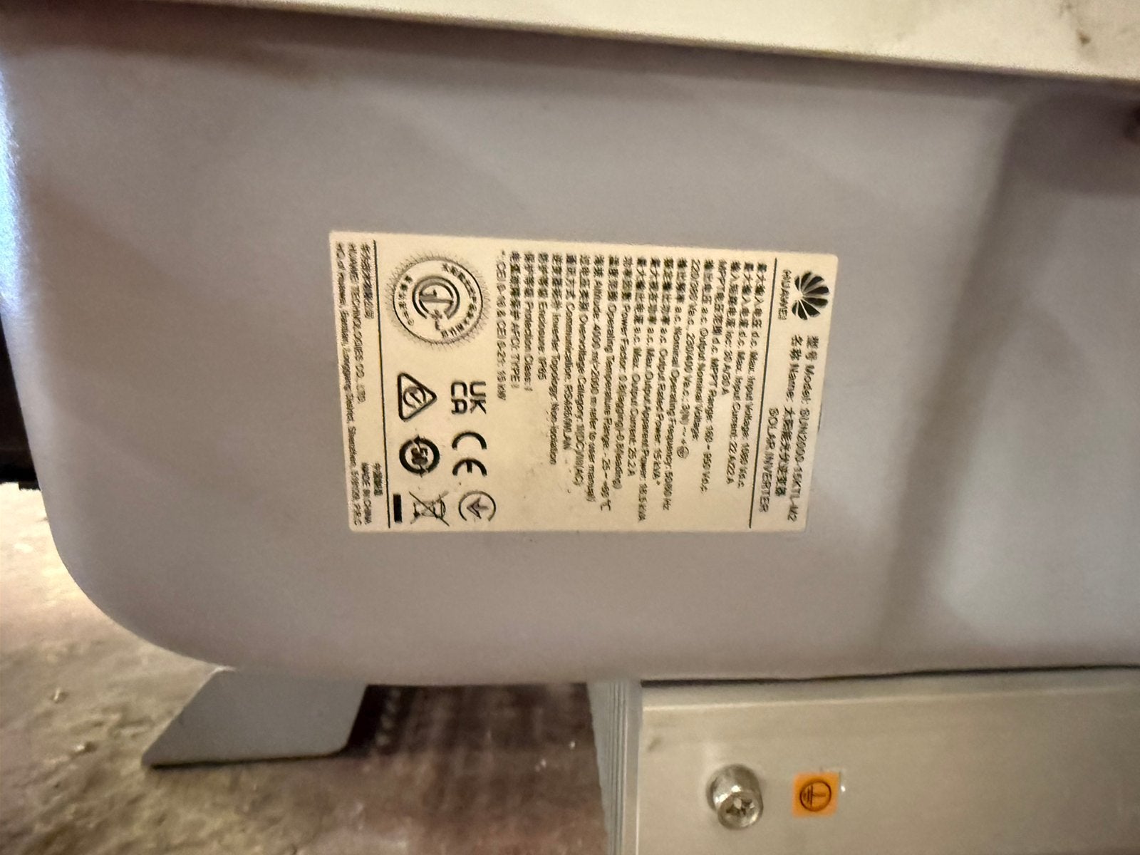 Huawei 15 kw omvormer, Ophalen, Gebruikt