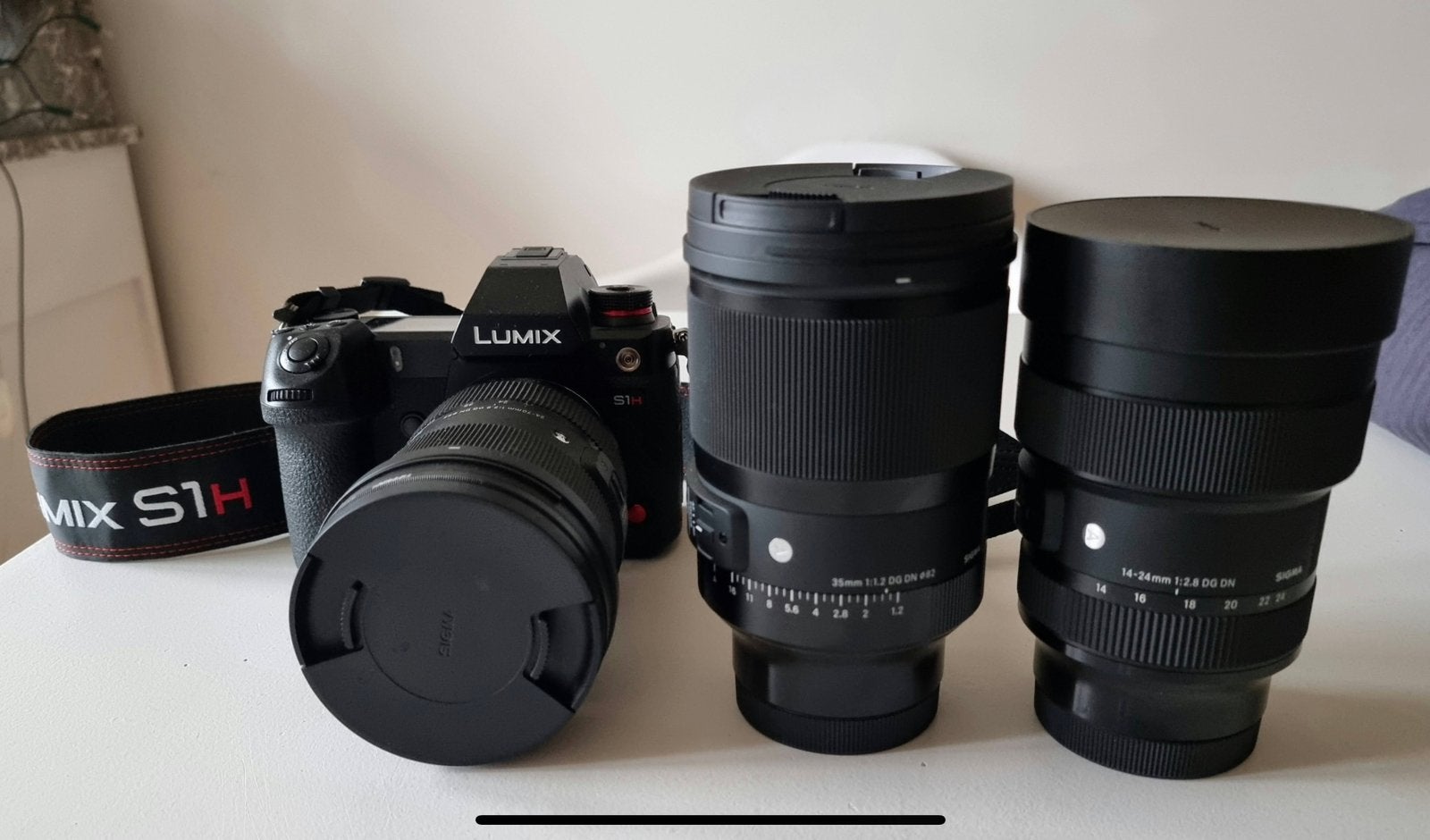 Sigma L-mount 24/70 , 14/24 , 35mm, Panasonic s1h, Enlèvement, Comme neuf, Sigma