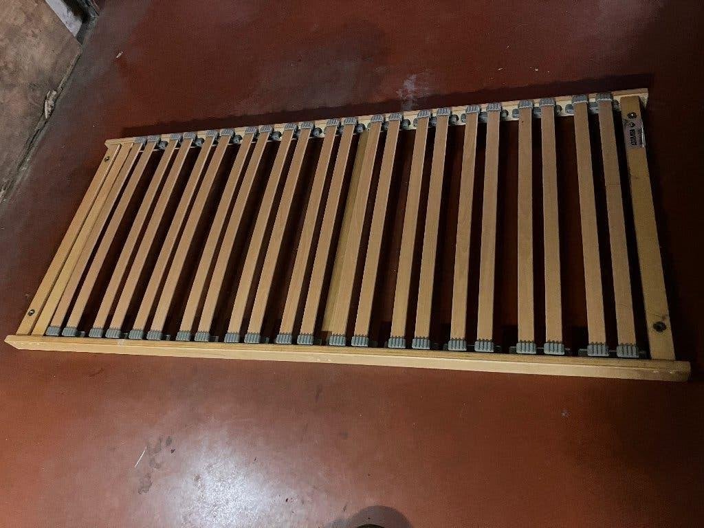 Lattenbodem, Huis en Inrichting, Slaapkamer | Matrassen en Bedbodems, Ophalen, Gebruikt, 90 cm, Eenpersoons