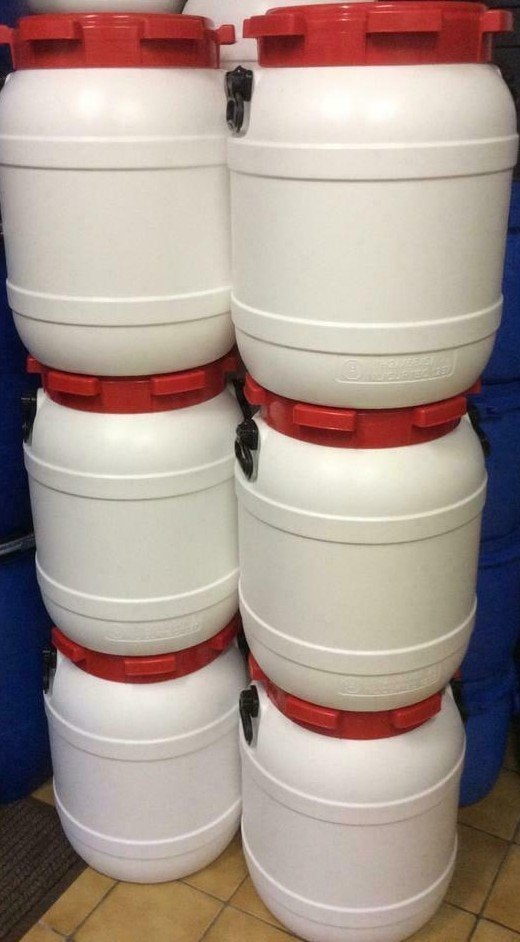 Curtec tonnen 55 liter , met draaideksel !