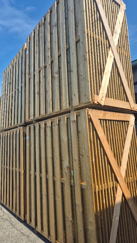 Houten tuinschermen 180x186cm, Ophalen, 150 tot 200 cm, Nieuw, 150 tot 200 cm