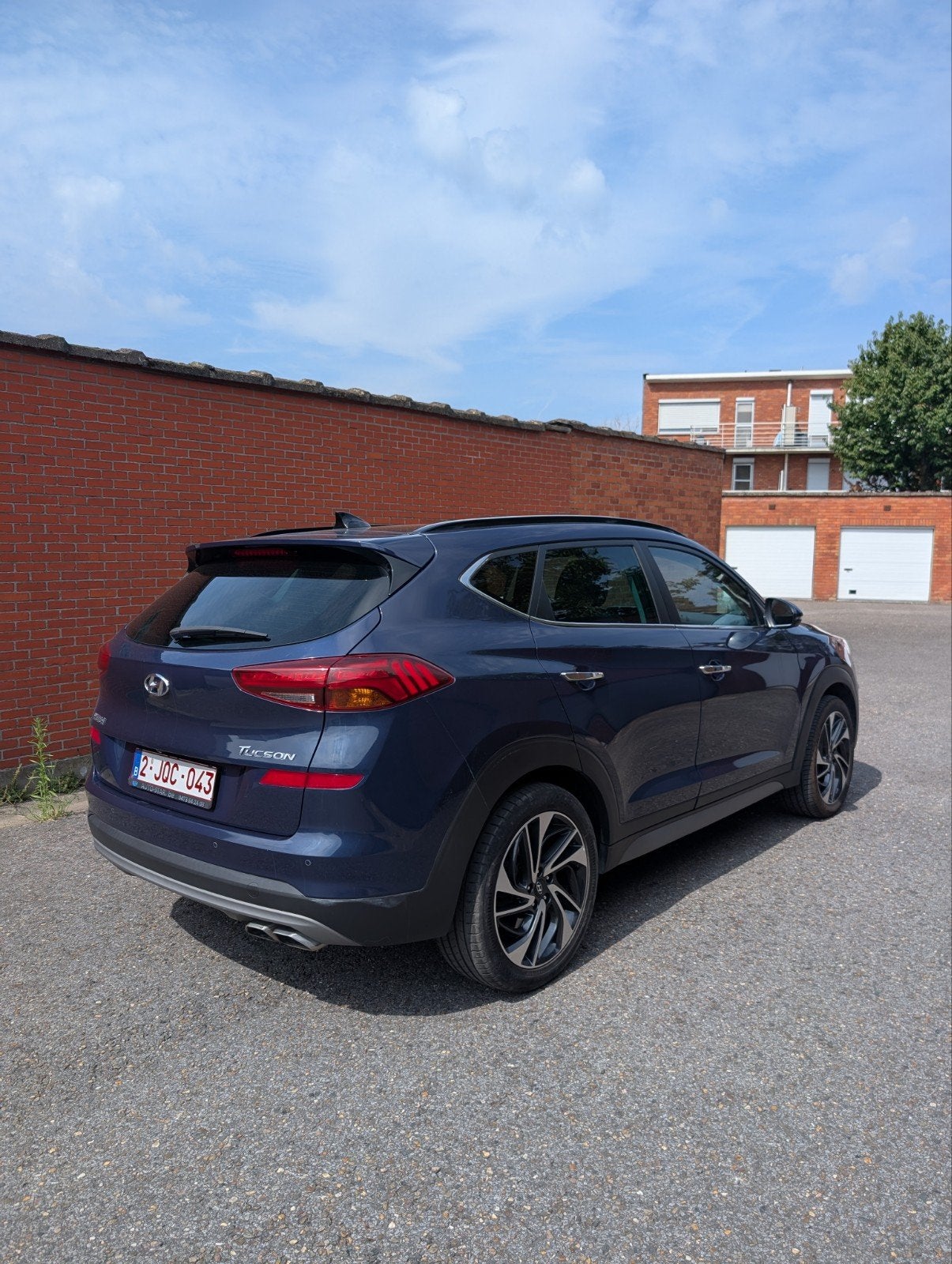 Hyundai Tucson, Auto's, Hyundai, Blauw, Leder, Parkeerassistent, Diesel