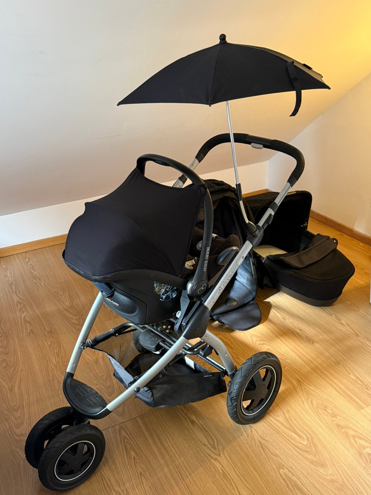 Kinderwagen 3in1, Draagmand, buggy, Maxi cosi,isofix en acc, Enlèvement, Comme neuf, Poussette, Maxi-Cosi
