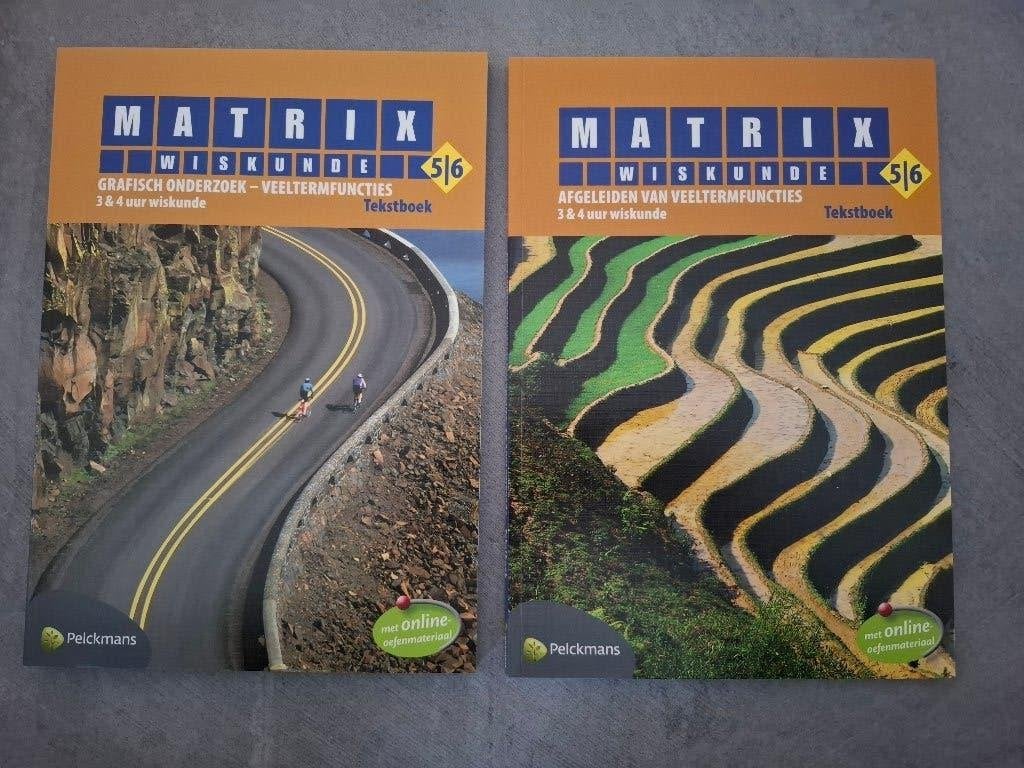 Boeken wiskunde 'Matrix' voor derde graad secundair, Ophalen, Nieuw, Overige niveaus