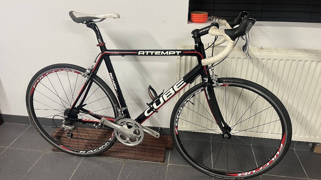 Koersfiets ALU Cube voor iemand van rond de 1m83, Gebruikt, Velgrem, Versnellingen, Ophalen