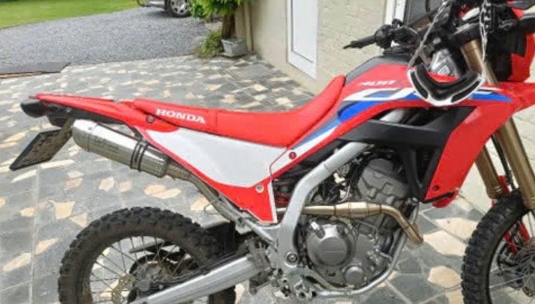 Uitlaat CRF300L leovinci compleet, Motoren, Ophalen, Gebruikt