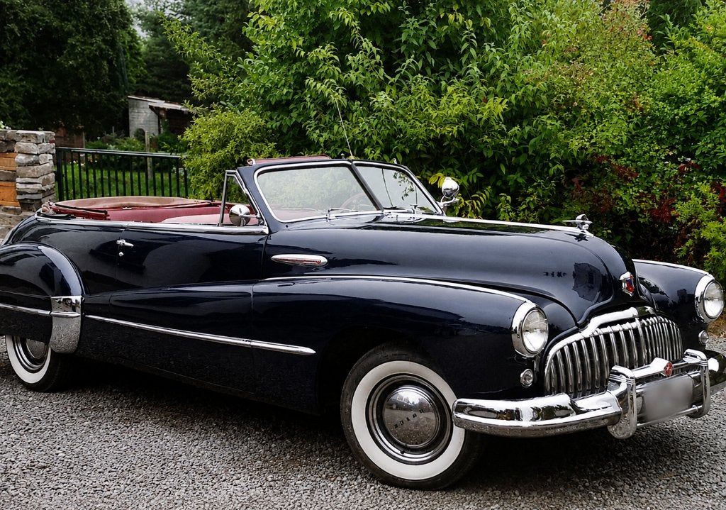 Buick Super Eight Convertible 1946, Autos, Buick, Particulier, Autres modèles, Essence, Cabriolet, 2 portes, Boîte manuelle, Bleu