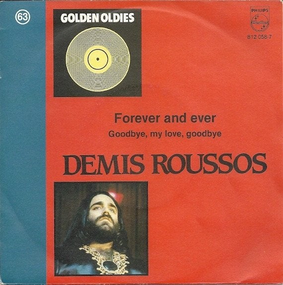 7" Demis Roussos–Forever And Ever/Good-Bye My Love Good-Bye, CD & DVD, Vinyles Singles, 7 inch, Comme neuf, Pop, Réédition
