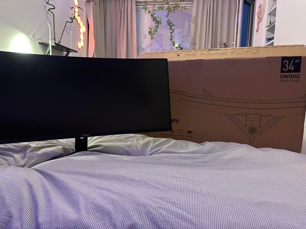 Msi gaming monitor 34inch, Gaming, Moins de 1 ms, Comme neuf, Enlèvement