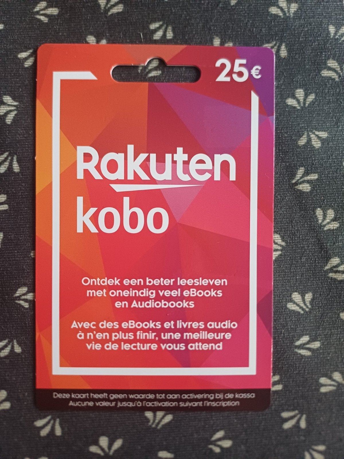 Rakuten Kobo Gift Card €25, Cadeaubon