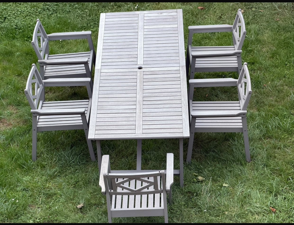 Tables de jardin en bois, Enlèvement, Utilisé