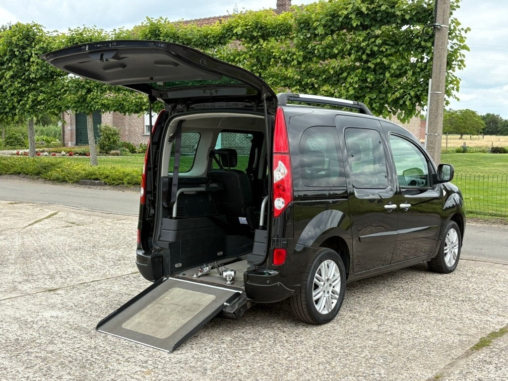 ️♿️Renault Kangoo 1.5DCI Rolstoel Invalide Mindervalide TPMR, Auto's, Euro 5, Monovolume, Parkeersensor, Zwart